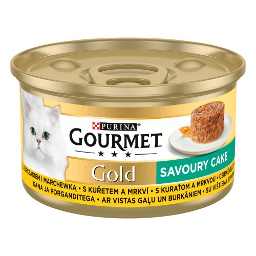 Gourmet Gold Savoury Cake z Kurczakiem i marchewką 85 g