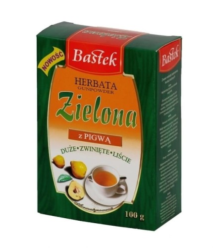 Bastek herbata zielona liściasta z pigwą 100 g Bastek herbata zielona liściasta z pigwą 100 g