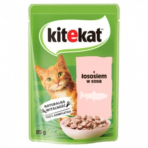 Kitekat z łososiem w sosie Karma pełnoporcjowa 85 g