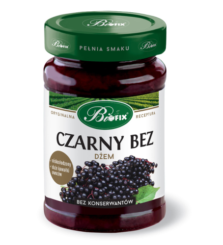 Bifix Dżem z czarnego bzu niskosłodzony 290 g Bifix Dżem z czarnego bzu niskosłodzony 290 g