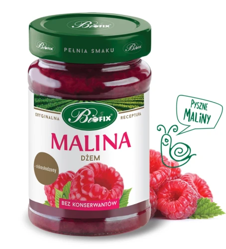 Bifix Dżem malinowy niskosłodzony 290 g Bifix Dżem malinowy niskosłodzony 290 g