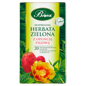 Bifix herbata zielona z opuncją figową 40 g Bifix Herbata zielona ekspresowa z opuncją figową 40 g (20 x 2 g)