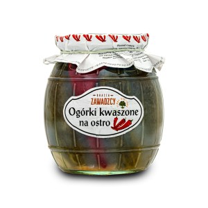 Bracia Zawadzcy Ogórki Kwaszone ostre 750 g