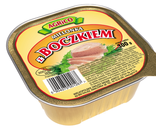Mielonka z boczkiem Agrico 300 g Mielonka z boczkiem Agrico 300g