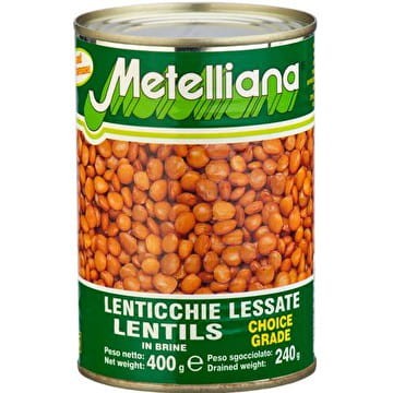 Metelliana Soczewica puszka 400 g Metelliana Soczewica puszka 400 g