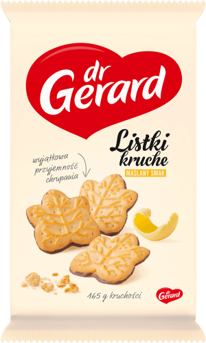 dr Gerard Listki kruche maślany smak 165 g dr Gerard Listki kruche maślany smak 165 g