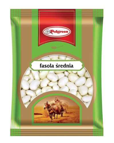 Polgreen Fasola Jaś średnia 500 g Polgreen Fasola Jaś średnia 500 g