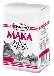 Polgreen Mąka Żytnia Razowa 900 g Typ 2000 Polgreen Mąka Żytnia Razowa 900 g Typ 2000