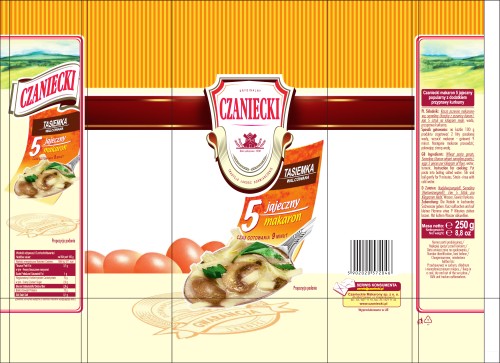 Czanieckie Makaron czaniecki tasiemka walcowana 250 g