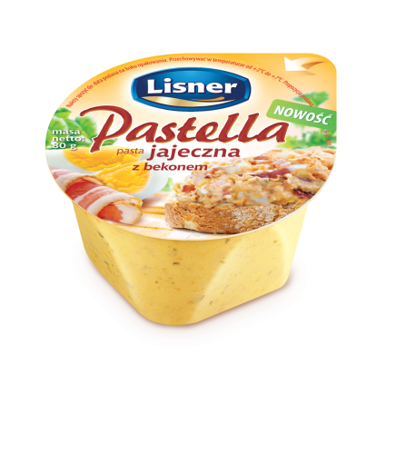 Lisner Pastella Pasta jajeczna z bekonem 80 g Lisner Pastella Pasta jajeczna z bekonem 80 g