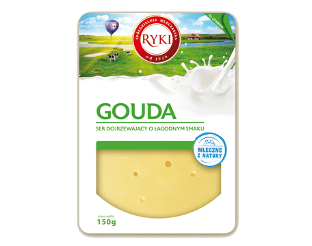 Ryki ser plastry gouda 150 g Ryki ser plastry gouda 150 g