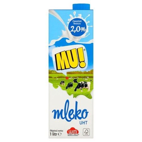 WM Sieradz Mleko UHT "MU" 2% 1 l WM Sieradz Mleko UHT "MU" 2% 1 l