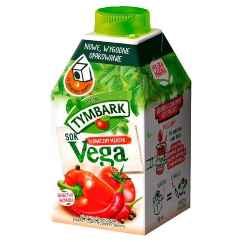 Tymbark Vega Słoneczny Meksyk Sok z warzyw i owoców 500 ml Tymbark Vega Słoneczny Meksyk Sok z warzyw i owoców 500 ml