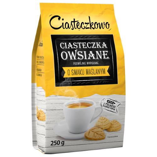 Sante Ciasteczkowo Ciasteczka owsiane maślane 250 g Sante Ciasteczkowo Ciasteczka owsiane maślane 250 g