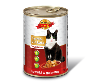 MK Animals Karma dla kota z wołowiną 400 g