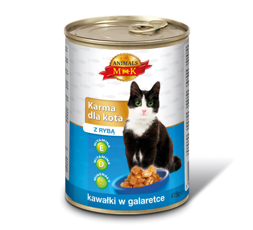 MK Animals Karma dla kota z rybą 400 g MK Animals Karma dla kota z rybą 415 g