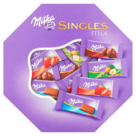 Milka Singles Mix Mieszanka czekoladek mlecznych 138 g
