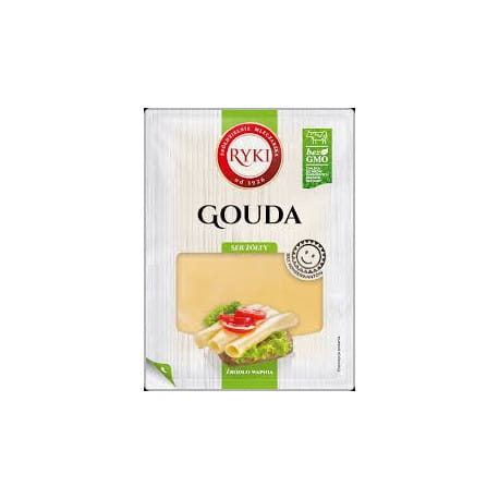 Rycki Ser Gouda w plastrach 135 g Rycki Ser Gouda w plastrach 135 g