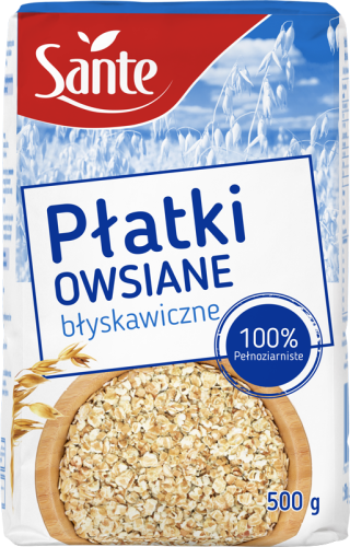 Sante Płatki Owsiane Błyskawiczne 500 g Sante Płatki Owsiane Błyskawiczne 500 g