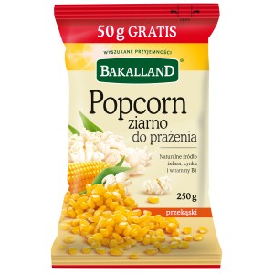 Bakalland Popcorn ziarno do prażenia 250 g