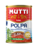 Mutti Pulpa Pomidory drobno krojone bez skórek z bazylią 400 g