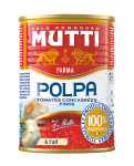 Mutti Pulpa Pomidory drobno krojone bez skórek z czosnkiem 400 g