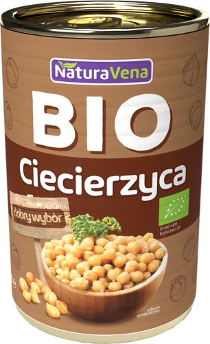 NaturAvena Ciecierzyca konserwowa BIO 400 g NaturAvena Ciecierzyca konserwowa BIO 400 g