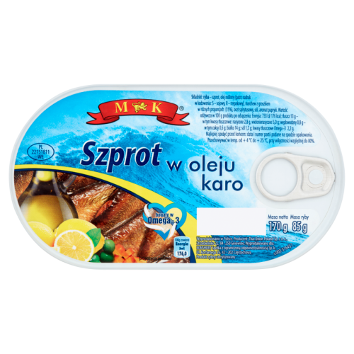 MK Szprot w oleju karo 170 g MK Szprot w oleju karo 170 g