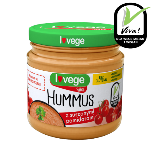 Sante hummus z pomidorami Lovege w słoiku 180 g Sante hummus z pomidorami Lovege w słoiku 180g