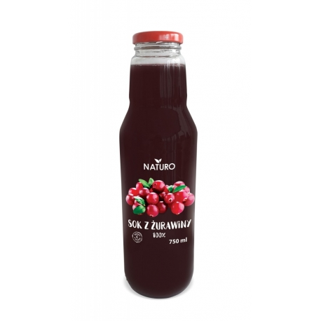 Naturo Sok z żurawiny 750 ml Naturo Sok z żurawiny 750 ml