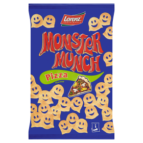 Monster Munch Chrupki ziemniaczane o smaku pizzy 100 g Monster Munch Chrupki ziemniaczane o smaku pizzy 100 g