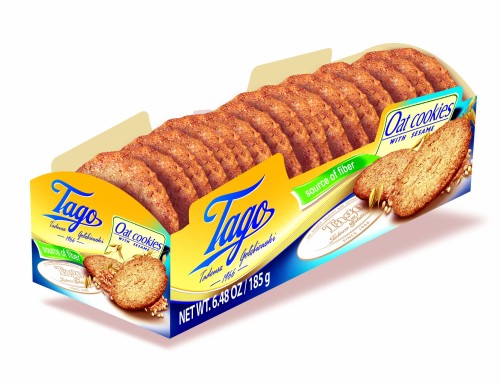 Tago Ciasteczka owsiane z sezamem 185 g