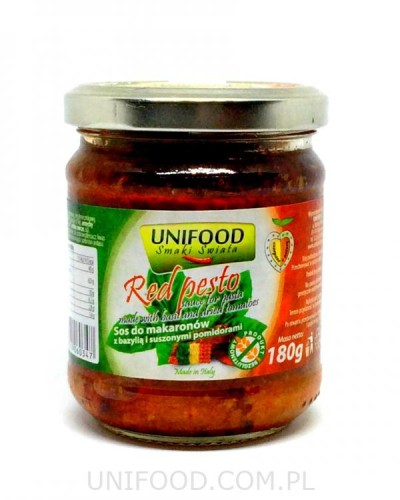 Unifood Pesto Red z Pomidorami 180 g Unifood Pesto Red z Pomidorami 180 g