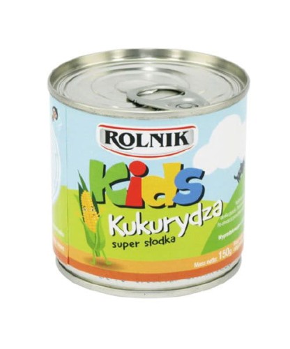Rolnik Kids Kukurydza konserwowa super słodka 212 ml Rolnik Kids Kukurydza konserwowa super słodka 212 ml
