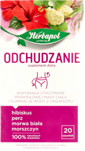 Herbapol Femi Age Odchudzanie herbatka ziołowo-owocowa 40 g Herbapol Femi Age Odchudzanie Suplement diety Herbatka ziołowo-owocowa 40 g (20 saszetek)
