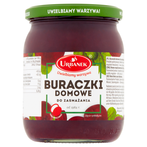 Urbanek Buraczki domowe do zasmażania 500 g Urbanek Buraczki domowe do zasmażania 500 g