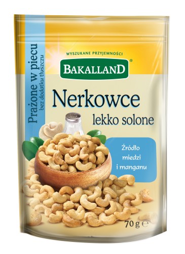 Bakalland Nerkowce lekko solone 70 g