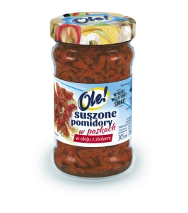 Ole Suszone pomidory w paskach w oleju z ziołami 212 ml