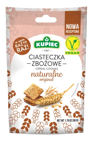 Kupiec Kruche ciasteczka zbożowe naturalne 50 g