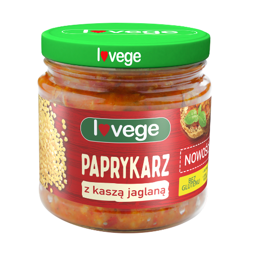 Lovege Paprykarz Wegański z Kaszą Jaglaną 180 g Lovege Paprykarz Wegański z Kaszą Jaglaną 180 g