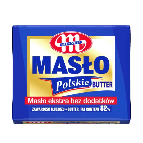 Mlekovita Masło Polskie ekstra bez dodatków 82% 100 g Mlekovita Masło Polskie ekstra bez dodatków 82% 100 g