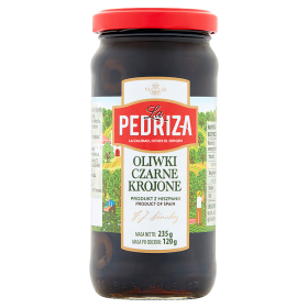 La Pedriza Oliwki czarne krojone 235 g La Pedriza Oliwki czarne krojone 235 g