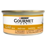 Gourmet Gold Mus z indykiem Pełnoporcjowa karma dla dorosłych kotów 85 g