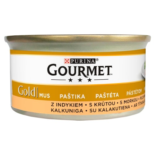 Gourmet Gold Mus z indykiem Pełnoporcjowa karma dla dorosłych kotów 85 g Gourmet Gold Mus z indykiem Pełnoporcjowa karma dla dorosłych kotów 85 g