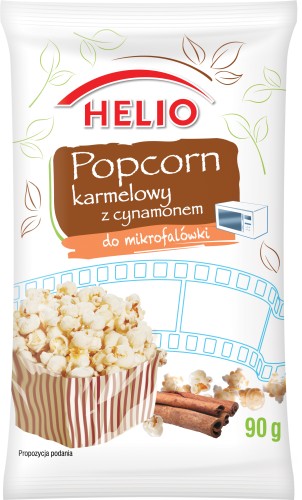 Helio Popcorn karmelowy  z cynamonem 90 g