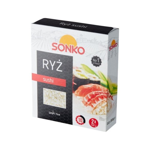 Sonko Ryż sushi 200 g Sonko Ryż sushi 200 g (2 torebki)
