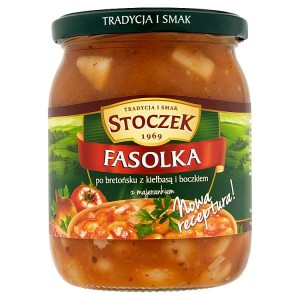 Stoczek Fasolka po bretońsku z kiełbasą i boczkiem z majerankiem 500 g