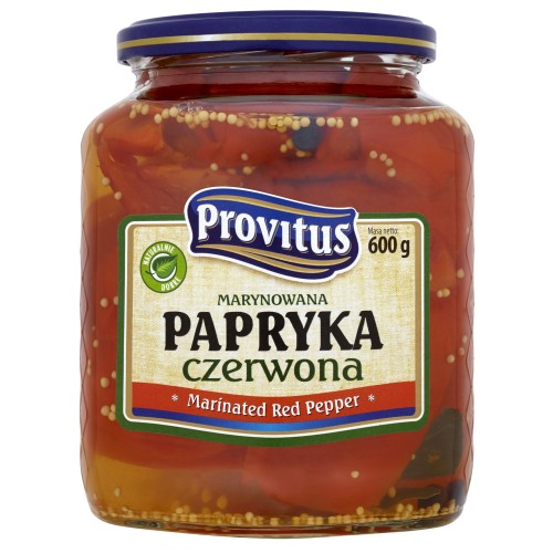 Provitus Marynowana papryka czerwona 600 g