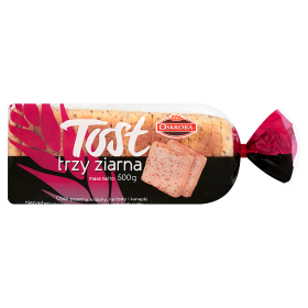 Oskroba Tost trzy ziarna 500 g Oskroba Tost trzy ziarna 500 g