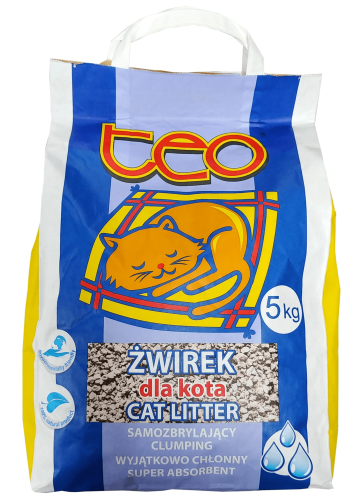 Żwirek dla kota TEO 5 kg Żwirek dla kota TEO 5 kg